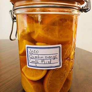 Bocal de confit d’orange au miel de lavande