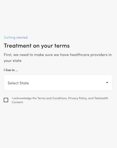 Hims - informational labels in a patient intake form1