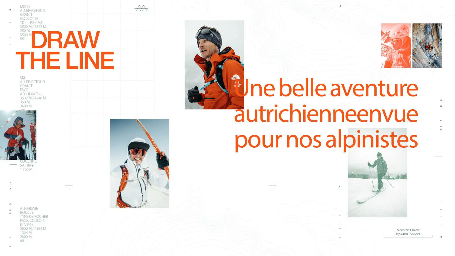 Julbo - Draw the line #3 : une belle aventure autrichienne en vue pour nos alpinistes
