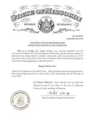 Thumbnail of license PDF