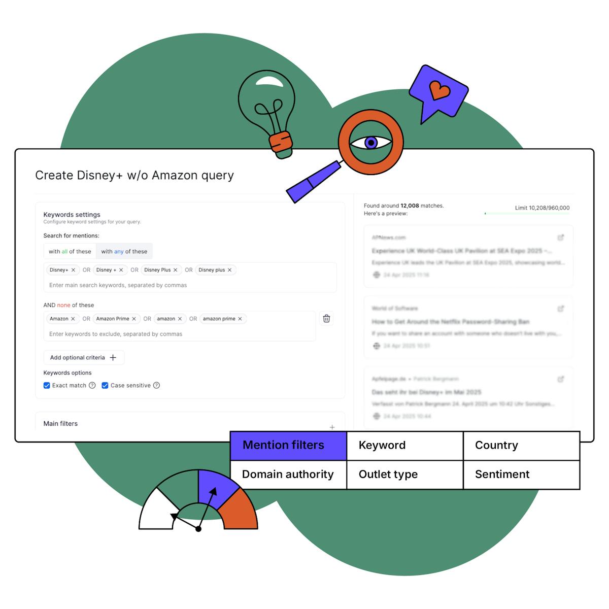 new query builder media monitoring