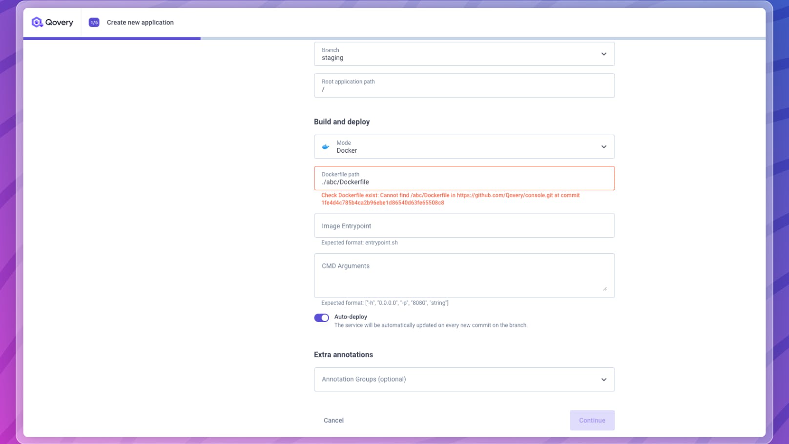 Dockerfile verification
